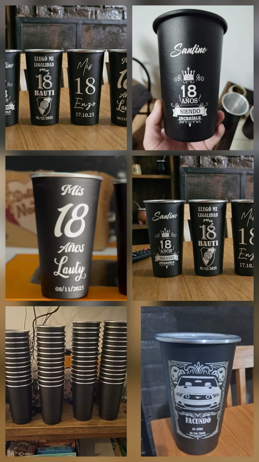 Vaso Fernetero de 1Lts con escalon SOUVENIR